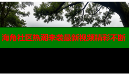 海角社区热潮来袭最新视频精彩不断