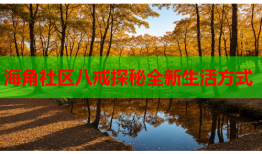海角社区八戒探秘全新生活方式