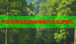 天津海角社区的独特魅力与生活体验
