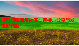 探索啊嗯海角社区：连接、分享与发现新精彩