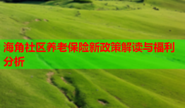 海角社区养老保险新政策解读与福利分析