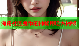 海角社区金币的神秘用途大揭秘