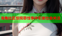 海角社区惊现恶性事件引发社会关注