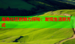 海角社区的魅力探秘：发现生活新方式