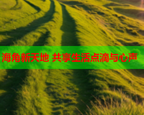 海角新天地 共享生活点滴与心声