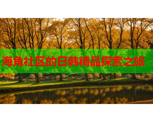 海角社区的日韩精品探索之旅